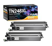 Kuva TN248XL Cartuchos de Tóner Compatibles High Capacity de Repuesto para Brother TN248 XL TN248VAL para DCP-L3520CDW DCP-L3560CDW HL-L8230CDW HL-L3220CW MFC-L3740CDW MFC-L8390CDW (2 Negro)