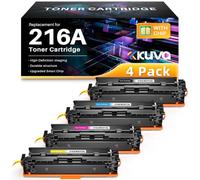 Kuva Toner 216A con Chip Compatible con HP 216A 216X Reemplazo para HP Color LaserJet Pro M183fw M182n M182nw M155a M155nw M155 (4 Unidades)