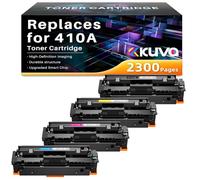 Kuva Toner Compatible con 410A 410X CF410X CF410A HP Color LaserJet Pro MFP M477fdw M477fdn M377dw M477fnw M452dn M452dw M452nw M452 M477 M377 (Paquete de 4)