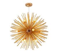 KUVAHECDH 9 Luces Sputnik Candelabro Candelabro de Oro Lámpara de Techo Colgante Lámpara Colgante Moderna Nórdica para Cocina Comedor Sala de Estar,Dorado,40Cm (16 Pulgadas)/Dorado/72 cm (28 Pulgadas)