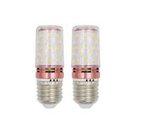 KUVAHECDH Paquete de 2 Bombillas Led de Maíz E27, 24 W, Frío, 6000 K, Equivalente a Bombilla de Rosca E27, Lámpara Incandescente de 200 W, 2400 Lm, Lámpara de Bajo Consumo E27, Bombillas de Maíz/Warm