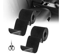Kuvarix 2 cintas adhesivas de reparación de tejidos, 5 cm x 1,6 m, con tijeras, parches autoadhesivos, tela negra, cinta adhesiva de extilo, lavable para lona, toldo, parches para muebles, chaqueta de