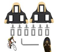 Kuvarix 2 Piezas Tacos de Pedal de Bicicleta, SPD SL Cleats, Tacos de Bicicleta Incluye Tornillos y Arandelas, Antideslizantes Calas de Bicicleta de Carretera para MTB Interior Bike