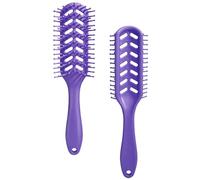 kuwa Cepillo desenredante de rizos, cepillo desenredante para cabello 4c, cepillo desenredante para cabello húmedo y seco, cepilla fácilmente a través del cabello rizado y reduce la rotura