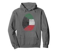 Kuwait Huella Digital Sudadera con Capucha