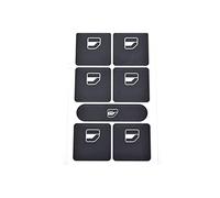 KUWAYO 1 Uds. Pegatinas de reparación de botón de interruptor de elevación de cristal de coche accesorios aptos for Volkswagen Touareg 2004-2009