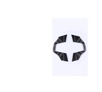 KUWAYO 2 unids/set for Mini U25 J01 J05 F65 F66 F67 2024 2025, pegatina de marco de botón for volante de coche de cuero, accesorios for Mini coche(Night jack)