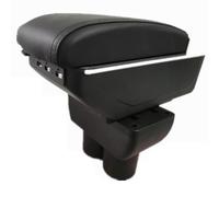 KUWAYO Ajuste for VW for Volkswagen Touran Caddy 2004-2019 Reposabrazos de Coche, Accesorios Interiores Caja de Consola Central Reposabrazos Piezas de automóvil(B2 style black line)