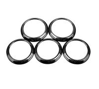 KUWAYO Apto for Mercedes Benz A W176 GLA X156 CLA C117 (no for AMG) Adhesivo embellecedor for cubierta de anillo de salida de ventilación de aire acondicionado de coche(Black,For GLA 2015-2018)