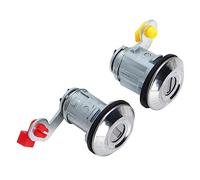 KUWAYO Cilindro de cerradura de puerta de coche de 2 piezas con 2 llaves YE05506A apto for Mitsubishi L200 2001-2005