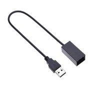 KUWAYO Compatible con Honda CRV City Accord for Mitsubishi ASX, Conector de Audio for Radio de automóvil de 4 Pines, Cable Adaptador de conversión USB a Hembra(USB Short 29cm)
