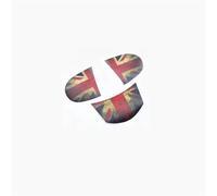 KUWAYO Etiqueta engomada de cuero del botón del Panel del volante del coche for MINI COOPER R55 R56 R57 R58 R59 R60 R61 Countryman(Retro union Jack,YELLOW)
