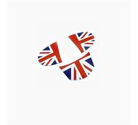 KUWAYO Etiqueta engomada de cuero del botón del Panel del volante del coche for MINI COOPER R55 R56 R57 R58 R59 R60 R61 Countryman(Union jack,YELLOW)