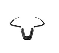 KUWAYO For Mazda 3 6 CX3 CX-3 CX-5 CX5 CX8 CX 9 Axela ATENZA 2017 2018 2019 3 uds embellecedor for volante de coche cubierta de lentejuelas pegatina(Black carbon)
