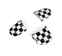 KUWAYO For MLNI COOPER R55 R56 R57 R58 R59 R60 R61 Countryman Panel de volante de coche botón pegatina cubierta pegatina caso(Check,YELLOW)