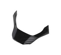 KUWAYO For Peugeot 408 2014-2019, cubierta decorativa interior cromada for volante de coche, embellecedor de inserción, decoración con lentejuelas(Carbon black 1 pc)