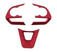 KUWAYO For Toyota RAV4 RAV 4 Corolla Avalon 2019 2020, Panel de botones for volante, cubierta embellecedora, accesorios adhesivos(Red)