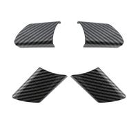 KUWAYO For Volkswagen for VW POLO FOX 2003-2007 pegatinas de coche accesorios 4 unids/set cubierta de Panel de volante de coche lentejuelas(Carbon black)