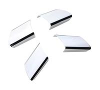 KUWAYO For Volkswagen for VW POLO FOX 2003-2007 pegatinas de coche accesorios 4 unids/set cubierta de Panel de volante de coche lentejuelas(Silver)