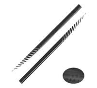 KUWAYO Pegatinas de película de vinilo for coche aptas for Audi A3 8P S3 8V A4 B8 B9 A6 C6 C5 C7 A7 A8 Q3 Q5 FY, decoración lateral de puerta, accesorios exteriores for automóviles(Color:Carbon Fiber)