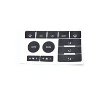 KUWAYO Pegatinas for reparación de automóviles, Kit de calcomanías de botón de interruptor de elevación de vidrio for Control de aire acondicionado y clima, apto for Volkswagen Touareg 2004-2009(White