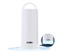 KuWFi 1200Mbps CAT6 4G + 4G LTE Router with Sim, WiFi Modem with Sim Plug and Play for All Operators, 5-Colour Camping Light, LAN/WAN Port, 10000mAh Battery, ideal para actividades exteriores