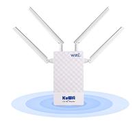 KuWFi Router 4G LTE, 300Mbps Router WiFi con Tarjeta Sim, Router 4G Sim Soporta DMZ Transferencia de Puerto Bloqueo de Banda VPN DDNS, Caja módem 4G Funciona con cámara
