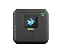 KuWFi Router inalámbrico 5G, router 5G LTE, módem eSIM 5G, enrutador WiFi portátil Gigabit DualBand, WiFi de bolsillo, 6 routers compatibles con 32 dispositivos al mismo tiempo, 6000 mAh, punto de
