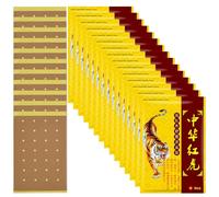 KUWUNG 120 Pcs Parches para aliviar el dolor, Parches de Calor de Tigre, parches para el dolor, Parches dolor para Espalda, Cintura, Cuello, Rodillas, Aliviar el dolor muscular y articular