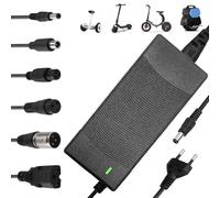 KUWUNG Cargador Patinete Electrico, 42V 2A Cargador Patinete Xiaomi con 6 Conectores, Cargadors Batería para Scooter Eléctrico, Bici Eléctrico, Patinete Electrico Xiaomi M365