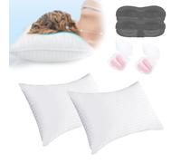 Kuyami Pillow, The Kuyami Pillows, Soft Support Surround Fill Breathable Fabric,Shapestays Cool All Night,Fluffy, and Retains for Side Back Or Stomach Sleepers,for Home & Hotel (Queen (U.S. Estándar))