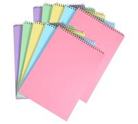 kuyeyzu Top Spiral Notebook A4 Size 30 Sheets 5 Pastel Colors for Work | Vibrante juego de 5 colores, diseño en espiral superior, cuaderno compacto de 30 hojas, papel de escritura suave