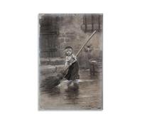 KUYHADSCE Póster decorativo de Les Miserables para pared, apartamento, dormitorio, sala de estar, baño, oficina, bar de vinos, arte, pintura decorativa, 20 x 30 cm, estilo sin marco