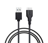KUYiA Cable USB 3.0, 3FT USB A macho a Micro B, cable de datos de transmisión de datos de alta velocidad, cable de sincronización compatible con Toshiba Canvio, My Passport discos duros externos