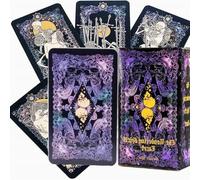KUYOEJAR Cartas de Tarot en Español - Juego Completo de 78 Cartas del Tarot, para Principiantes y Entusiastas - Tarot de Marsella - Tarot del Mago - Tarot de los Esqueletos