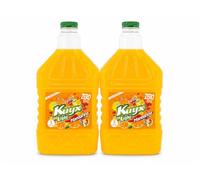 Kuyx Light Mandarina Bebida Refrescante Zero Azúcar - Pack de 2 Botellas de 3L | Bebida Sabor Naranja con Vitaminas