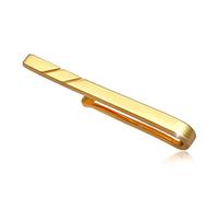 Kuzzoi Alfiler de corbata para hombre, chapado en oro, 3,5 mm, pulido para corbatas normales, joya para hombres con aspecto elegante, Plata 925