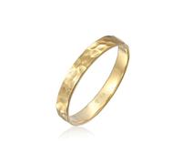 Kuzzoi Anillo de Oro Macizo Amarillo 375 para Hombre, Anillo de Boda y Compromiso Martillado (4 mm), Tamaño 60-66
