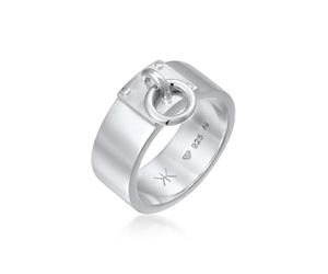 Kuzzoi Anillo de plata de ley 925 para hombre con diseño de junta tórica de plata de ley 925, anillo ancho para hombre en tamaño 60 - 66, 0607190424, 66