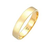 Kuzzoi Anillo para hombre (4,5 mm), hecho a mano, de plata de ley 925, chapado en oro, anillo de compromiso, anillo de amistad, anillo básico pulido, talla 60 - 66