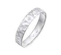Kuzzoi Anillo para hombre (4 mm), hecho a mano, de plata de ley 925, anillo de compromiso, anillo de amistad, anillo martillado, talla 60 - 66, 0604962922