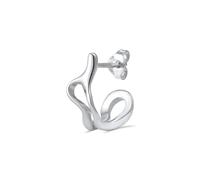 Kuzzoi Pendientes de aro para hombre (8 x 15 mm), redondos, 1 unidad, de plata de ley 925 pulida