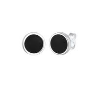KUZZOI Pendientes 'Geo' negro / plata XS-XXL negro / plata
