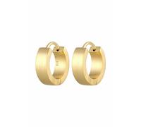 Kuzzoi Pendientes de aro para hombre, mate, 1 par de pendientes de aro (13 mm) redondos, dorados, pendientes de aro de plata de ley 925 chapados en oro, pendientes de aro para hombres