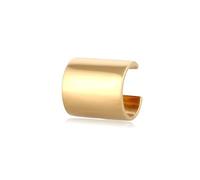 Kuzzoi Pendientes para hombre con cierre de clip (7 x 10 mm), 1 pieza para hombres de plata de ley 925 chapada en oro