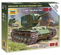 Kv-2 Tanque Soviético Pesado 1:100 Kit De Modelo De Plástico ZVEZDA