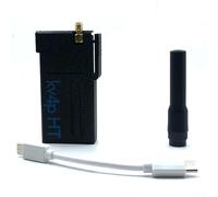 KV4P HT V2.0 VHF/UHF - Transceptor de radio amateur para Android, doble banda PPT, abierto para firmware esp32, potencia de transmisión de 1 W, para mensajería aprs, negro (cable de datos)