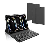 KVAGO Funda para teclado para iPad Pro de 11 pulgadas M4 2024, funda magnética para teclado inalámbrico retroiluminado desmontable, protector suave para tablet, funda inteligente con soporte para