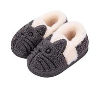 KVbabby Zapatillas de Estar por Casa para Niñas Niños Invierno Zapatillas Interior Casa Caliente Pantuflas Mujer Suave Algodón Calentar Gris2 30-31 EU (Fabricante: 210)