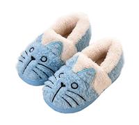 KVbabby Zapatillas de Estar por Casa para Niñas Niños Invierno Zapatillas Interior Casa Caliente Pantuflas Mujer Suave Algodón Calentar Azul2 36-37 EU (Fabricante: 250)